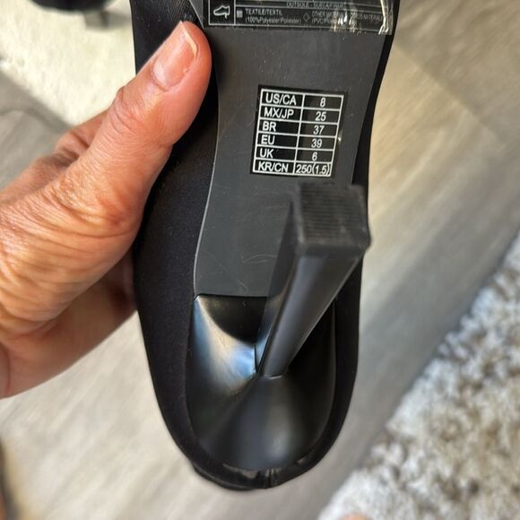 Forever 21 women sock booty ankle boot Stretch Nylon size 8 sexy - Picture 4 of 5